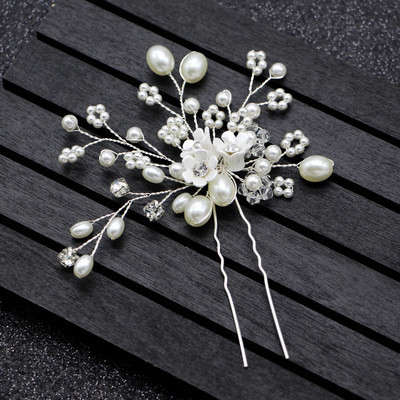3 Piece Handmade of Bridal Wedding Hair pins - Click Image to Close